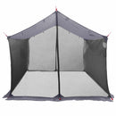 Camping tarp med mesh vægge Grå og orange 340 x 260 x 220 cm