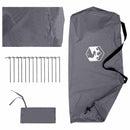 Camping tarp med mesh vægge Grå og orange 270 x 210 x 210 cm