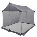 Camping tarp med mesh vægge Grå og orange 270 x 210 x 210 cm