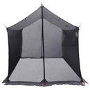 Camping tarp med mesh vægge Grå og orange 270 x 210 x 210 cm