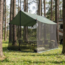Camping tarp med mesh vægge Army Grøn 270 x 210 x 210 cm