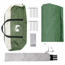 Camping tarp vandafvisende Grøn 550 x 400 x 230 cm