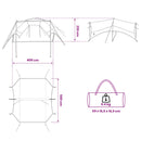 Camping tarp vandafvisende Grøn 550 x 400 x 230 cm