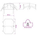 Camping tarp vandafvisende Grå og orange 550 x 400 x 230 cm