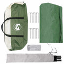 Camping tarp vandafvisende Grøn 690 x 580 x 255 cm