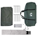 Camping tarp vandafvisende Army Grøn 695 x 580 x 200 cm