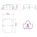 Camping tarp vandafvisende Army Grøn 695 x 580 x 200 cm