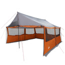 Familietelt Grå og orange 450 x 400 x 265 cm Polyester og Stål
