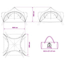 Party Tent med tag Grøn 500 x 500 x 350 cm Polyester og Stål