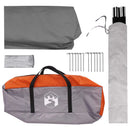 Party Tent Grå og orange 500 x 500 x 350 cm Polyester og Stål