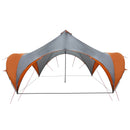 Party Tent Grå og orange 500 x 500 x 350 cm Polyester og Stål