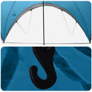 Party Tent med tag Blå 400 x 400 x 320 cm Polyester og Stål