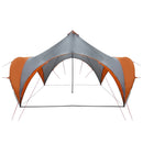 Party Tent Grå og orange 400 x 400 x 320 cm Polyester og Stål