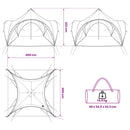 Party Tent Army grøn 400 x 400 x 320 cm Polyester og Stål