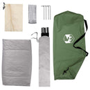 Camping telt med tag med luftventil Grøn 190 x 140 x 105 cm