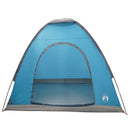 Camping telt med tag med luftventil Blå 190 x 140 x 105 cm