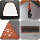 Camping telt med tag Grå og orange 190 x 140 x 105 cm