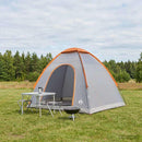 Camping telt med tag Grå og orange 190 x 140 x 105 cm