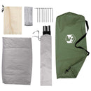 Camping telt med tag med luftventil Grøn 275 x 215 x 125 cm