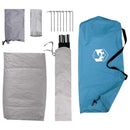 Camping telt med tag med luftventil Blå 275 x 215 x 125 cm