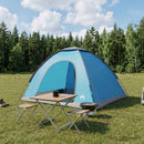 Camping telt med tag med luftventil Blå 275 x 215 x 125 cm