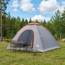 Camping telt med tag Grå og orange 335 x 275 x 180 cm