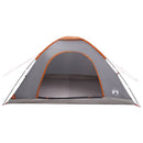 Camping telt med tag Grå og orange 335 x 275 x 180 cm