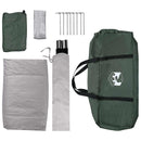 Camping telt med tag Army Grøn 335 x 275 x 180 cm