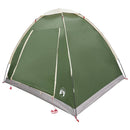 Camping telt med tag Grøn 2-personers Polyester og Stål