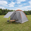 Camping telt Grå og orange 2-personers Polyester og Stål