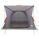 Camping telt Grå og orange 2-personers Polyester og Stål