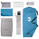 Camping telt med tag Blå 4-personers Polyester og Stål