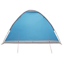 Camping telt med tag Blå 4-personers Polyester og Stål