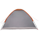 Camping telt Grå og orange 4-personers Polyester og Stål