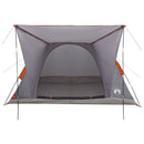 Camping telt Grå og orange 4-personers Polyester og Stål