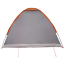 Camping telt Grå og orange 4-personers Polyester og Stål