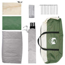 Camping telt med tag Grøn 6-personers Polyester og Stål