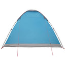 Camping telt med tag Blå 6-personers Polyester og Stål