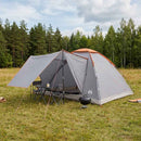 Camping telt Grå og orange 6-personers Polyester og Stål