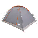 Camping telt Grå og orange 6-personers Polyester og Stål