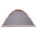 Camping telt Grå og orange 6-personers Polyester og Stål