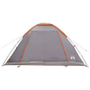 Camping telt Grå og orange 6-personers Polyester og Stål