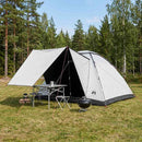 Camping telt Hvid Blackout 335 x 275 x 180 cm Polyester og Stål