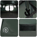 Tunneltelt Army Grøn 366 x 244 x 198 cm Polyester og Stål