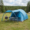 Tunneltelt med tag Blå 370 x 275 x 210 cm Polyester og Stål
