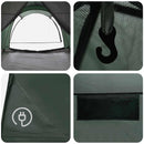 Tunneltelt Army Grøn 370 x 275 x 210 cm Polyester og Stål