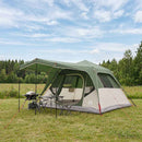 Familietelt med tag Grøn 305 x 275 x 190 cm Polyester og Stål