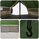 Tipi telt med tag Grøn 700 x 700 x 395 cm Polyester og Stål