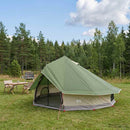 Tipi telt med tag Grøn 700 x 700 x 395 cm Polyester og Stål