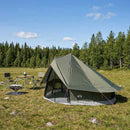 Tipi telt Army Grøn 700 x 700 x 395 cm Polyester og Stål